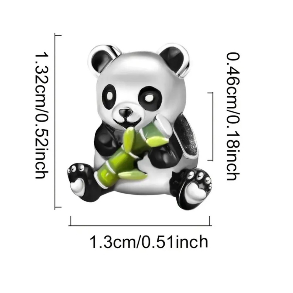 Panda Charm Holding Green Bamboo - Picture 2 of 11